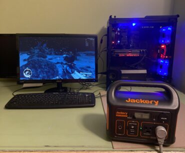 PC powered by portable powerbank