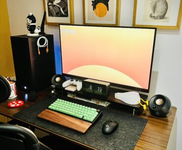 My setup is a bit more lived-in now that I’ve had it for 2 months