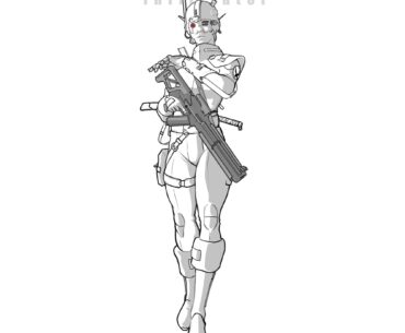 “The Infiltrator”. Digital drawing by me.
