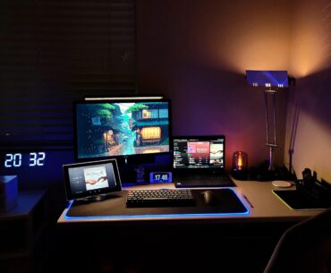 First ever desk setup, got most of it under 70 dollars.