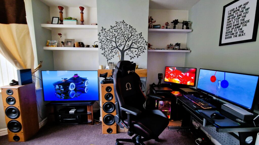 My WFH office and lads den