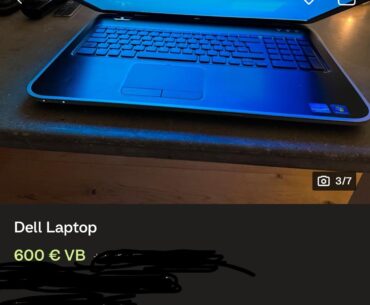 He is literally selling it for 600€…