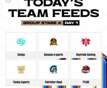 Team Feed for Group A - 1st day of PGC 2023