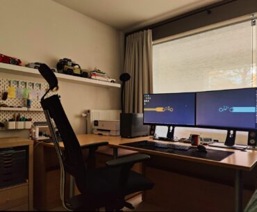 My slick and minimalist, yet cosy battlestation