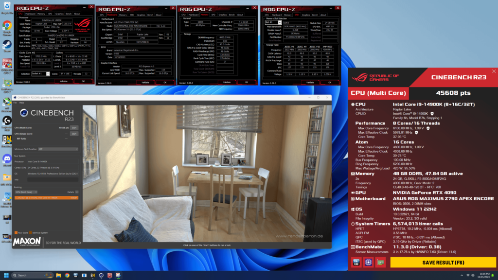14900K + Custom Loop = 6.1 GHz. Color me impressed!