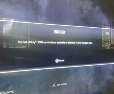 Error on MP Xbox