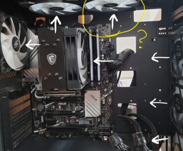 Should I remove the fan I marked In yellow for better airflow?