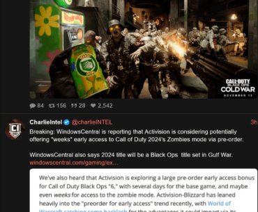 2024 entry will be Black Ops Gulf War and include "weeks" of early access to Zombies via per-order