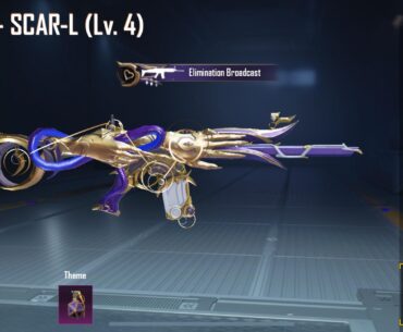 How can I unlock the golden theme of the Folly’s Clasp scarl?