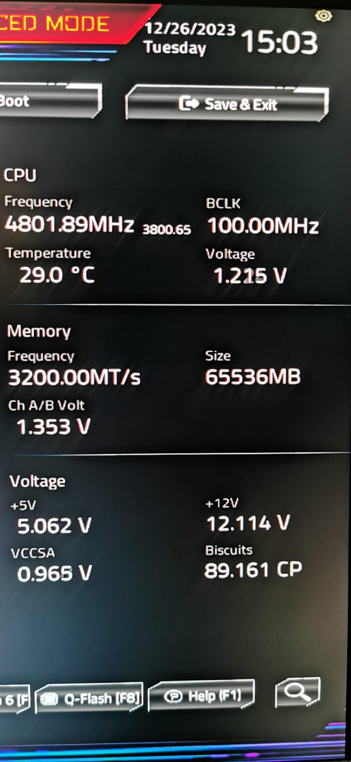 Biscuits score? i7 12700k FPSHUB