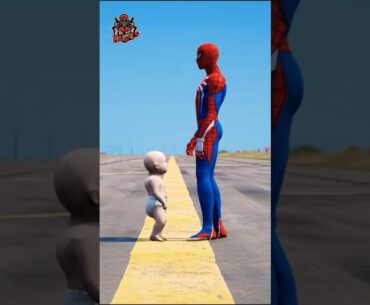 GTA 5 Spiderman vs Baby super hero battle challenge #akgamesauto#gta5shorts #gta5funny #shorts #gta5