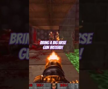 Bringing a knife to a gunfight #doom #gaming #pc #id #fpsgames  #livestream #pcgaming