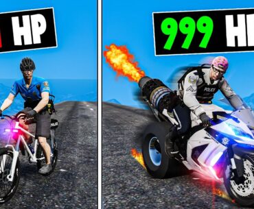 Upgrading to the FASTEST Police Bike in GTA 5