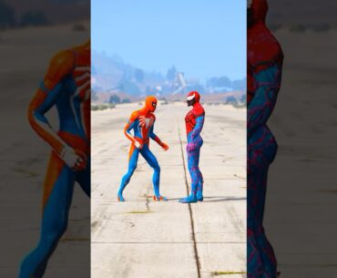GTA V : SPIDER-MAN VS SPIDER-VENOM MATCH, WHO IS RICHER ? #shorts #gta5