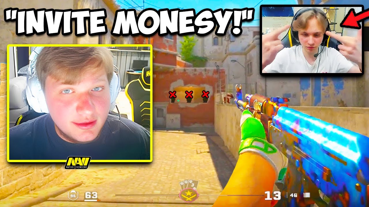 S1MPLE INVITES M0NESY TO PLAY FACEIT IN CS2! COUNTER-STRIKE 2 Twitch ...
