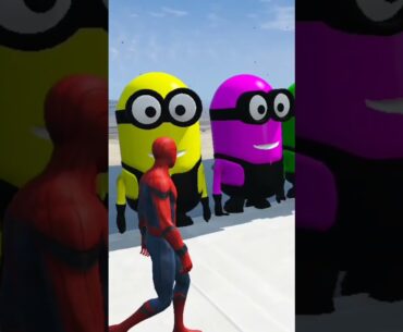 GTA V EPIC RAGDOLL | SPIDERMAN VS MINIONS | GTA 5 SPIDERMAN VS MINIONS RAGDOLL MOMENT EPIC 125