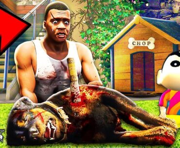 Did FRANKLIN KILL CHOP in GTA 5 ? | SHINCHAN and CHOP