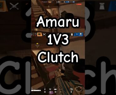 The flick at the end tho #1v3clutch  #rainbowsixsiege #hunter9mm #gaming #fps #friends #fpsgames