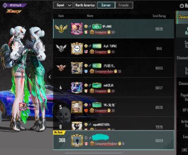 Rank push - Broke 6000 tonight and in the top 368 in North America in Squad category 👊🏻 💪🏻