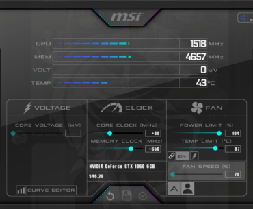overclocked gpu memory won't go down at idle state [4657 oc'd] [4007 stock] memory. gpu oc [1950 oc'd] [1518 stock] goes down normally.