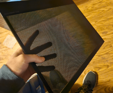 I dropped my side panel and now it has thousands of tiny holes