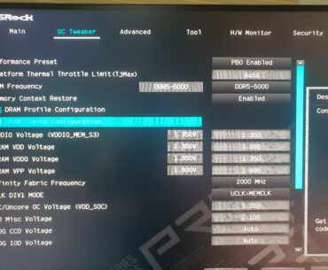 Please help dd5 ram overclocking