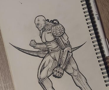 Cyberpunk character sketch. Hope you like it!