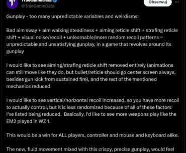We need change gunplay for Warzone/MWIII. MW2019 and Vanguard was perfect. MWII and MWIII have terrible gunplay, apart from that i love MWIII.