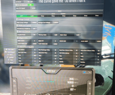 Overclocked, GPU scores went up, CPU scores went down