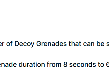 T3 runs are about to get much harder now that decoy grenades were nerfed