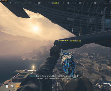 Probably wouldn't have mattered, but I was holding on to the chopper for dear life