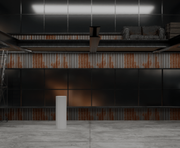 Progress pics of a cyberpunk hideout I'm making.