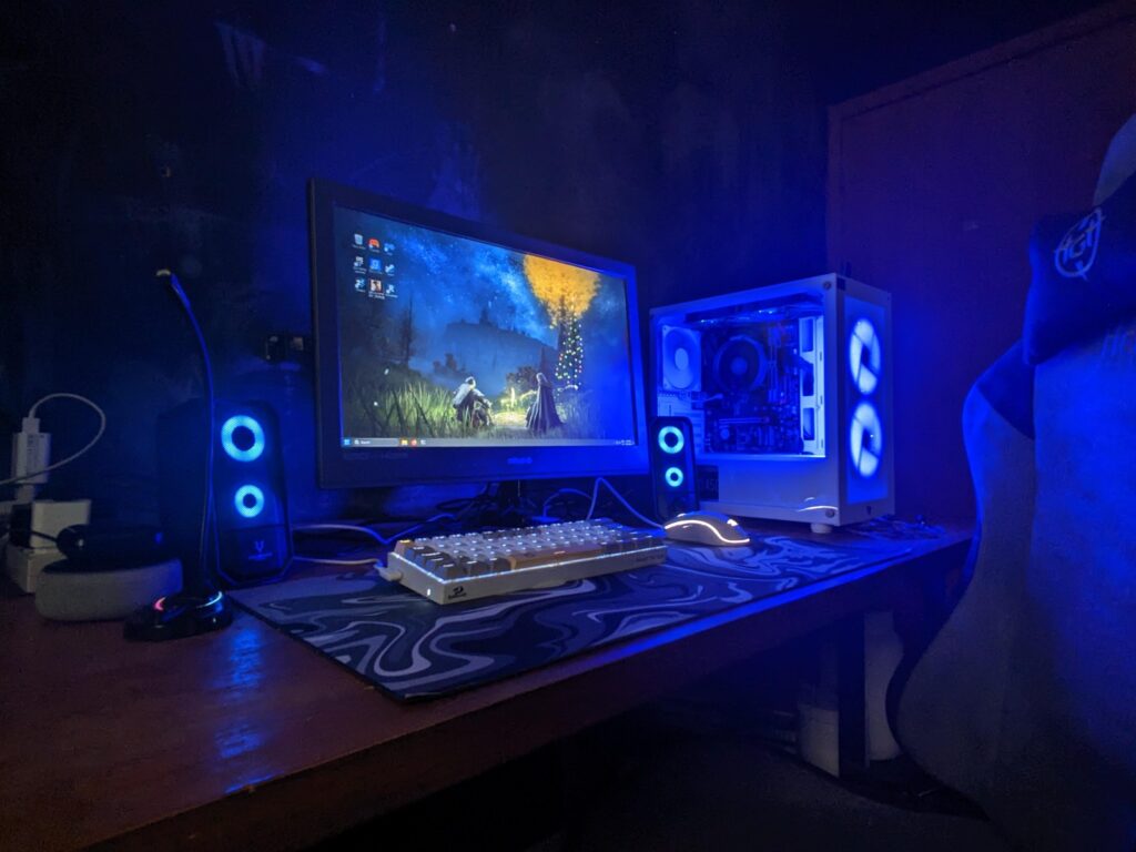 Needs some work on cable management, but so far it's coming along nicely