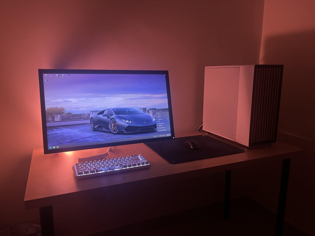 Minimalist gaming setup