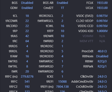 Motherboard hindering ram oc timings?