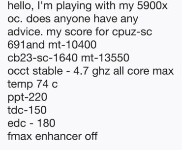 5900x overclock