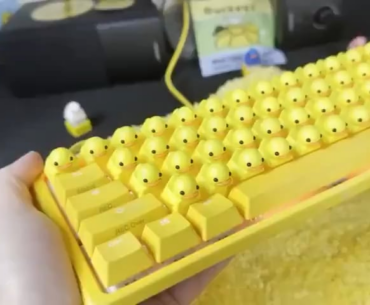 My new custom duck keyboard