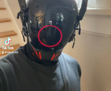 Some DIY helmet mods for my cyberpunk-inspired cosplay
