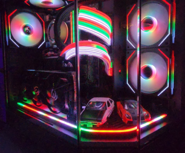 There is a disgusting amount of holiday cheer in my sim racing PC now