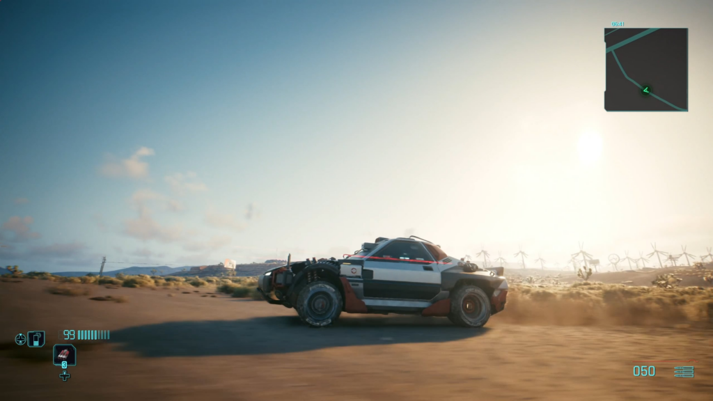 Suspension physics in Cyberpunk 2077