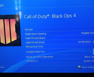 My BO4 in PS4 is not working