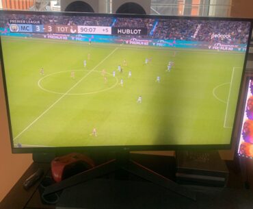 My monitor has a black shadow on the screen. Any ideas why?