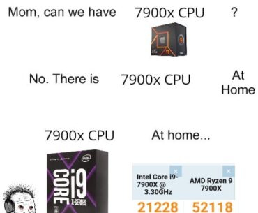"But son, it says 7900x on the box"