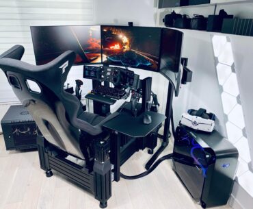 Just finished my Sim-Lab P1-X SFX-100 DIY Motion Sim Rig for space, flight and race