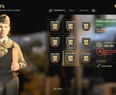 Trench Knife contract (bugged) is up again until 9:00a PST / 12:00 PST