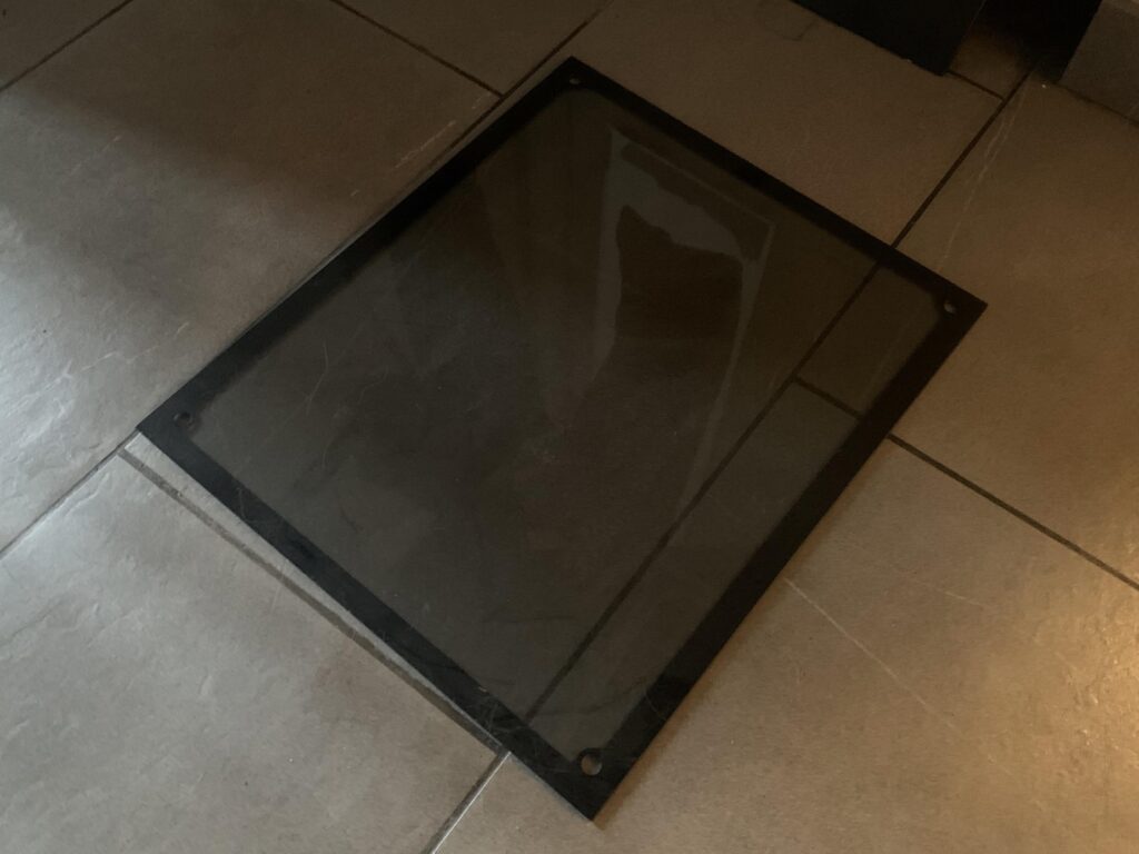 I leaned it on the wall and it slid down overnight. On my way to get lottery tickets