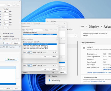 Monitor overclock to 542.51 Hz refreshrate