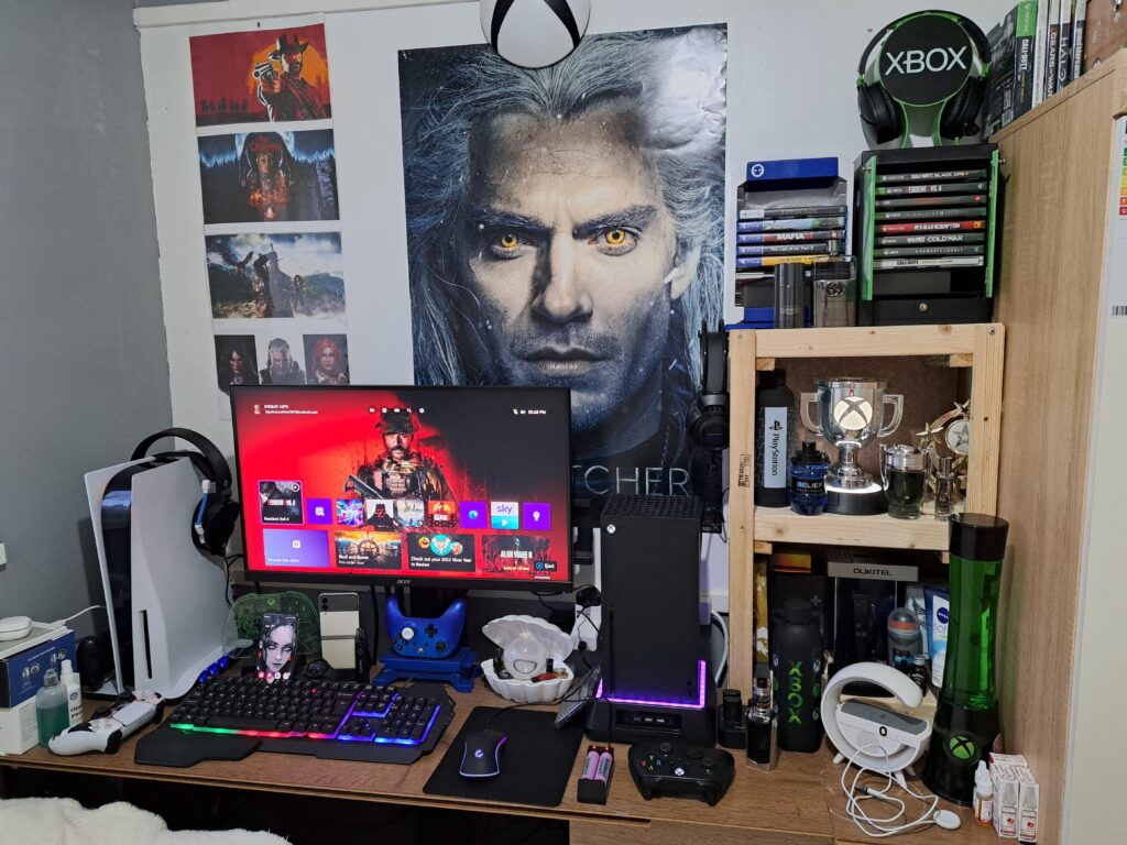 End of Bed setup, but works for me : )