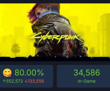 Cyberpunk just reached 80% positive reviews on steam 😋