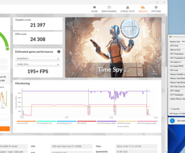 6800 XT TimeSpy 21397 Graphics Score @ 2550MHz core 2060MHz mem